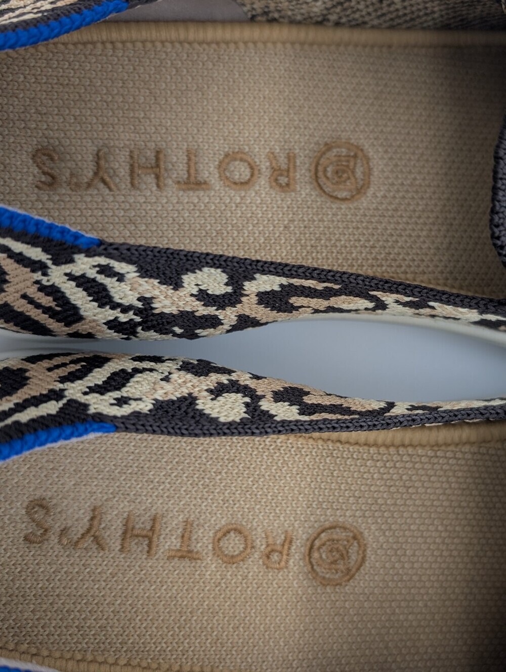 Rothy's Desert Cat Camo Cat Original Slip-On Leopard Print Sneakers - Picture 8 of 9